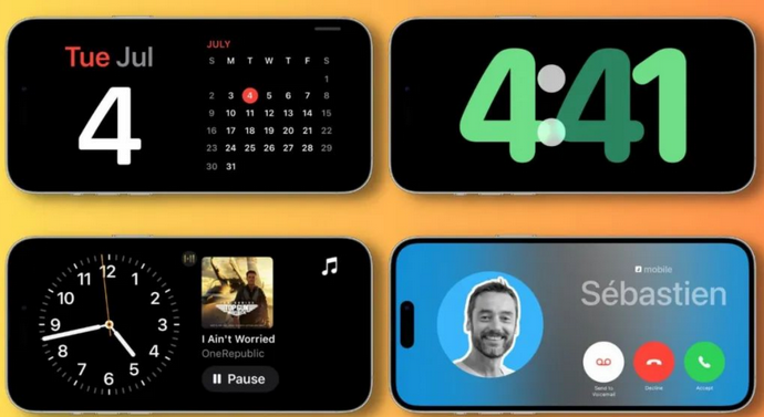 福清苹果手机维修分享iOS17横屏充电待机显示有什么好处 