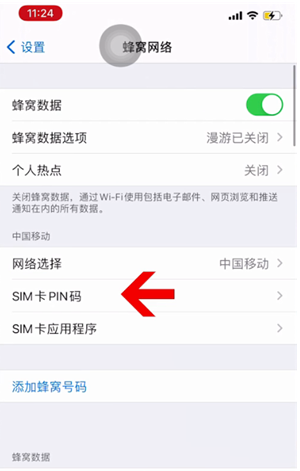 福清苹果14维修网分享如何给iPhone14的SIM卡设置密码 