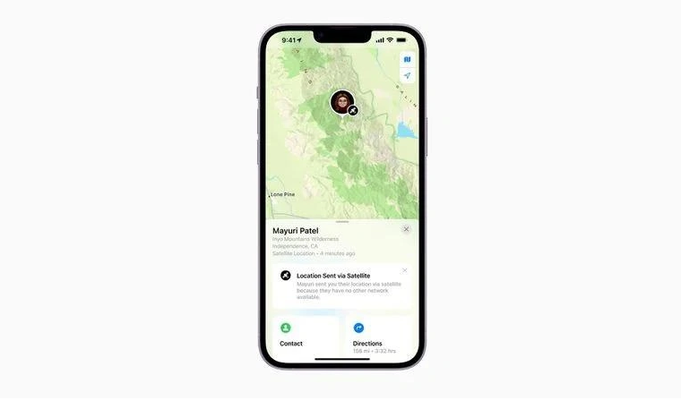 福清苹果14维修分享iPhone14系列中 FindMy功能通过卫星分享位置方法教程 